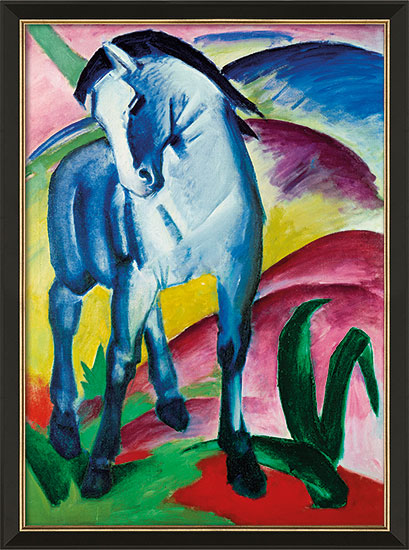 Franz Marc Bild Blaues Pferd I 1911 Gerahmt Nissis Art Gallery