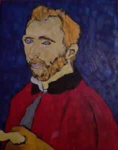 Encaustic-Portrait Vincent Van Gogh